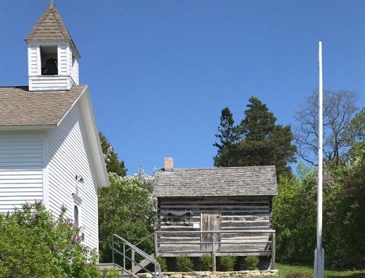 Pioneer house and schoolhouse, Ephraim, WI